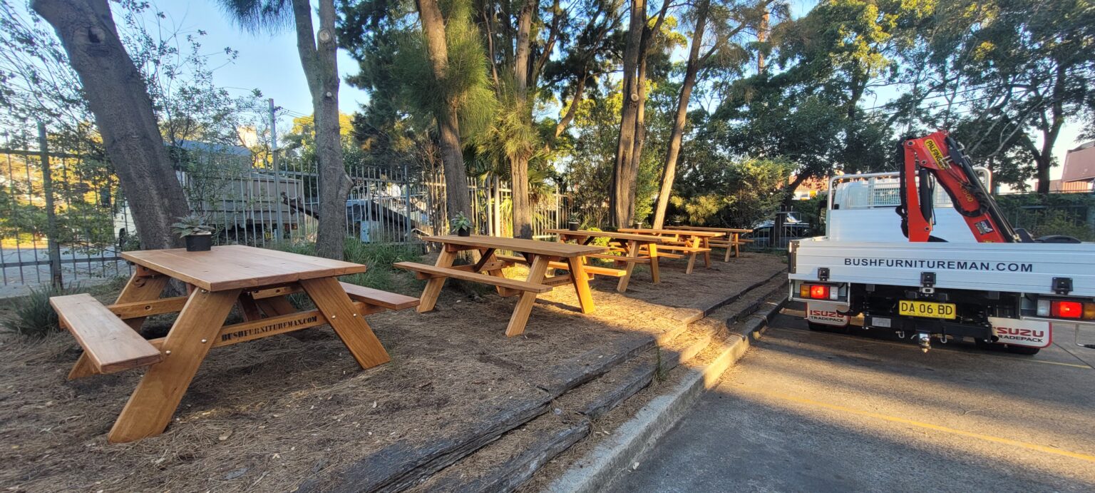 Commercial Picnic Tables Bourke St Bakery, Banksmeadow Outdoor